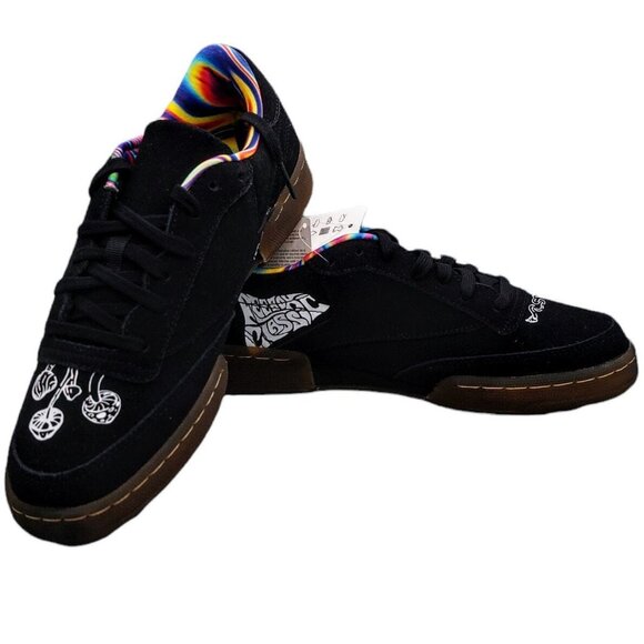 Reebok Club C 85 Unisex Tennis Q46200 Black Peace Train M 7.5 W 9.5 w/Box - Picture 9 of 9